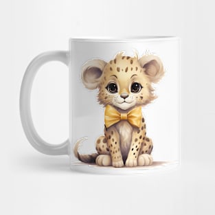 Cheetah Wearing Bow Mug